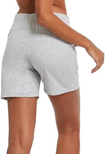 Baleaf ženske pamučne joge kratke hlače znojeti atletski dnevni boravak kratkih hlača dresey povuci sa džepovima