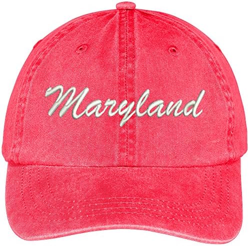 Trendy Odjeća za odjeću Maryland država vezena pamučna kapa s manjim profilom