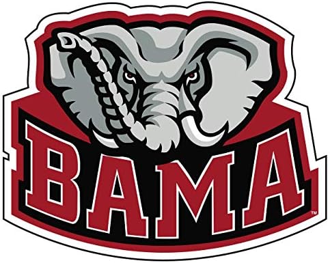 Alabama Crimson Plim 4 Die Cut Elafant / Bama Decal