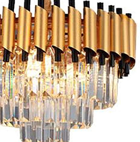 ATAAY lusteri, Crystal ChanstelIer, E14 Flush Mount Crystal Svjetla, 4-treći modernski stropni luster za