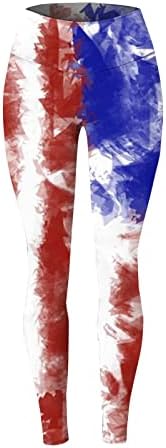 Američka zastava 4. srpnja Ženske nogavice Visoki struk SAD 4. srpnja Jogger Hlače Fitness Butt Lift Workout