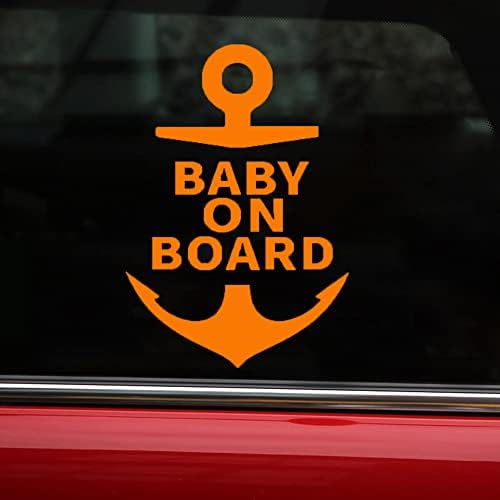 3pcs Pack Anchor Baby na brodskim naljepnicama i naljepnica Djeca na baby-u u automobilu Smiješna auto naljepnica