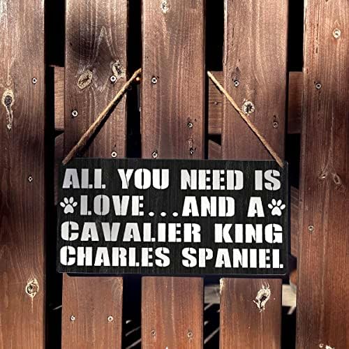 Cavalier King Charles španijel MOM znak Poklon seoska kuća Sve što trebate je ljubav i kavalirski kralj