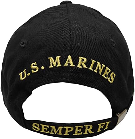Trgovinski vjetrovi Sjedinjene Američke Države U.M.C logotip Ega Semper Fi marinci crni podesivi kapu za
