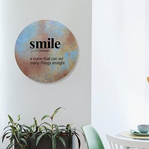 Definicija osmijeha Tipografija Metal Znak osmijeh Definicija Dočavna vrata Personalizirani citat Zidna