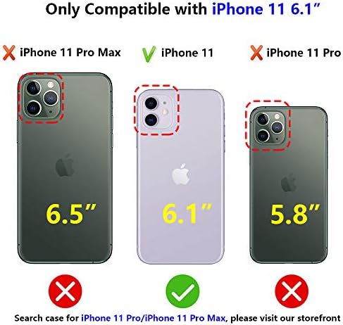 Jiaxiufen iPhone 11 Case Clear Slatko Slim Sklopni cvjetni cvjetni desgin Mekani fleksibilni TPU BUMPER