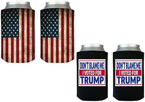Smiješni neopren ne krivi me, glasao sam za Trumpa, rustikalna američka paket zastava Sklopivo pivo može