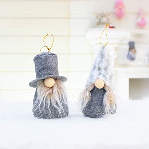 Božićni ukrasi, 4kom / Set Božićni vilenjak švedski Gnome Santa Doll Ornamenti viseći kamin na drvetu dekoracija