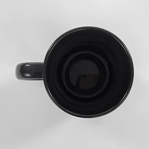 Designsify Psychiatrist osnovana EST. 2018, 15oz Crna šolja za kafu keramička šolja za čaj sa ručkom, pokloni