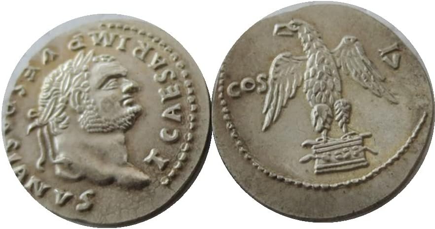 Srebrni dolar drevni romski novčić Strani kopija Posrebrena prigodna kovanica RM31