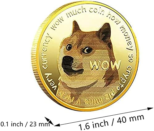 2pcs dogecoin sa čistom zaštitnom futrolom 1oz Komemorativni kovanica Dogecoin Coin 2021 Limited Edition