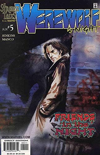 Vukodlak noću 5 VF / NM; Marvel comic book / Paul Jenkins čudne priče