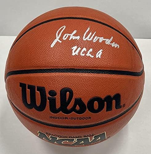 John Wooden potpisao je ucla Bruins košarkaški PSA / DNK Coa Autograph Ball Purdue 4625 - AUTOGREME KOŠARICE