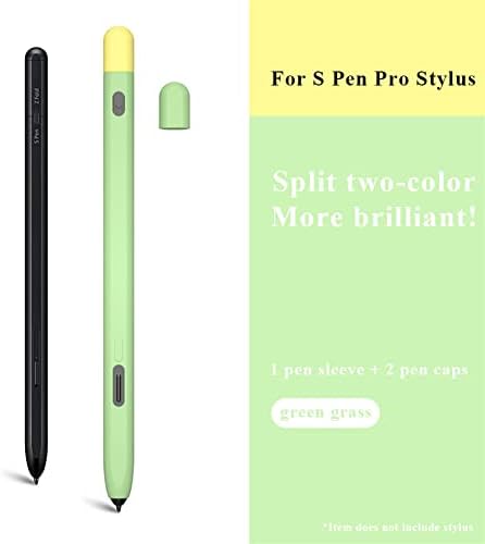 2 pakovanje dvostruko kolor silikonske kućice kompatibilan sa Samsung Electronics Galaxy S Pen Pro, zaštitna