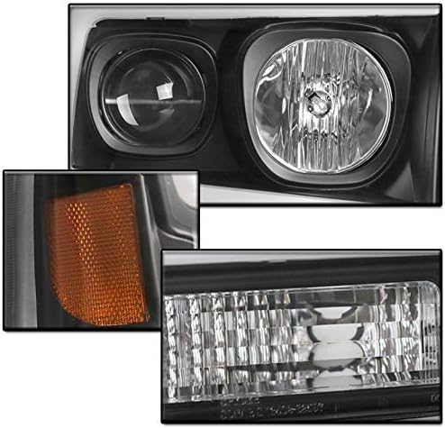 ZMAUTOPARTS LED projektor farovi Crni w / 6.25 bijeli DRL kompatibilan sa 1999-2004 Ford F250 F350 F450