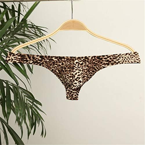 Andongnywell Muški Leopard Print Bikini Garniture Cheetah Donje rublje Bulge torbice Stonke Leopard Gathers