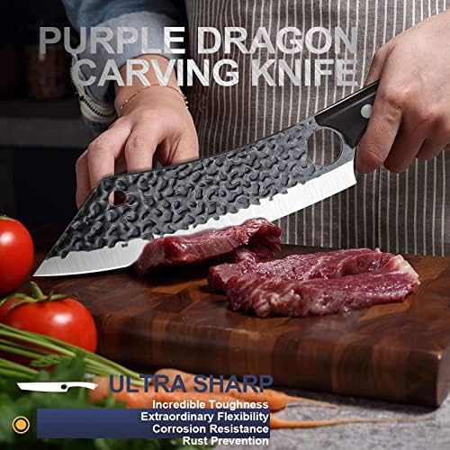 Purple Dragon nož za File mesa sa omotom sa 8 inčnim kovanim nožem za rezanje mesa