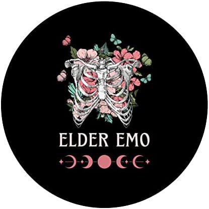 Stariji Emo Goth vještica i moon faza ružičaste gotičke popsockets zavariv popgrip