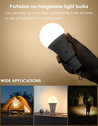 Punjive sijalice LED baterija Rezervna sijalica sa daljinskim upravljanjem sijalice za hitne slučajeve na
