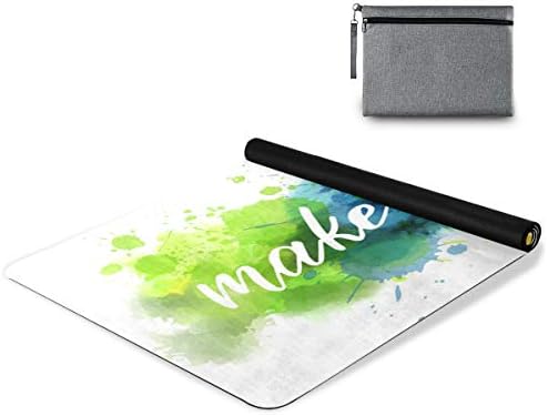 Mnsruu Yoga Mat - lagani i prenosivi stilski šareni uzorak prostirke od prirodne gume od mikrovlakana sa