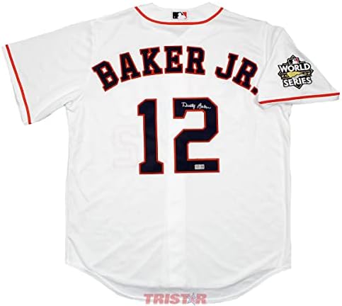 Dusty Baker Autographied Houston Astros Jersey sa 2022 Svjetski serija - autogramirani MLB dresovi