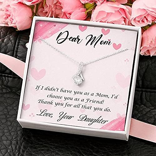 Ručna ogrlica - Ogrlica poklon za mamu - od kćeri - ogrlica za ljepotu, majke, poklon za mamu, ogrlicu za