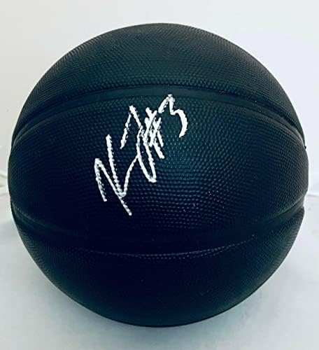 Keldon Johnson San Antonio Spursi potpisao je crno i1 košarkašku kuglicu autogramiranih - autogramirane