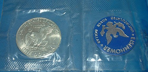 1971 S -S Necrtulirano Eisenhower Blue Pack srebrni dolar s originalnim pakiranjem $ 1 sjajno neobrezano