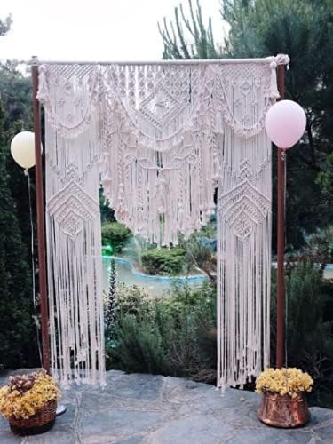 MacRame zidni viseći boemski home geometrijski umjetnički dekor Prekrasna soba ukras-makrame zavjesa-makrame