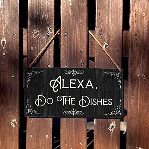 Kuhinjski znak Poklon seoska kuća Alexa Do suđe sa drvenim visećim znakom plaketa rustikalni zidni umjetnički