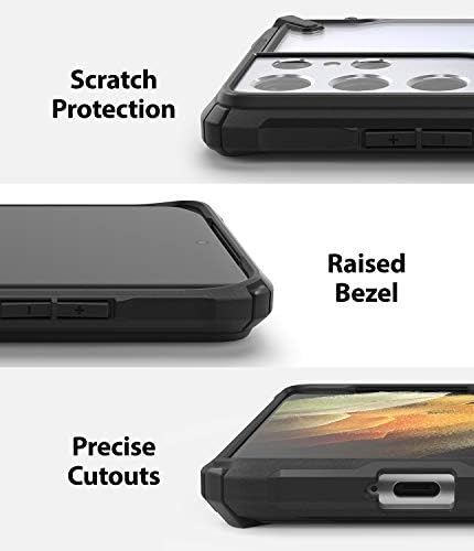 Rinkke Fusion-X Kompatibilan sa Samsung Galaxy S21 Ultra ultra, ultra, otporan na mil, Čvrsti zaštitni zaštitni