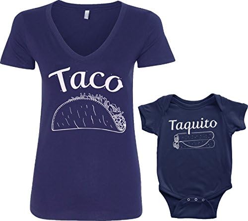 Threadrock Taco & Taquito novorođenčad i ženski set s V-izrezom