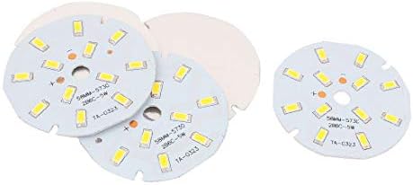 X-DREE 5 kom 5W toplo bijelo 12 SMD 5730 LED svjetlo Downlight Aluminijska Osnovna ploča(5 pezzi 5W bianco