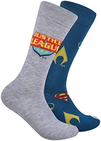 DC Liga pravde tim heroja Crew Socks 2-par paket