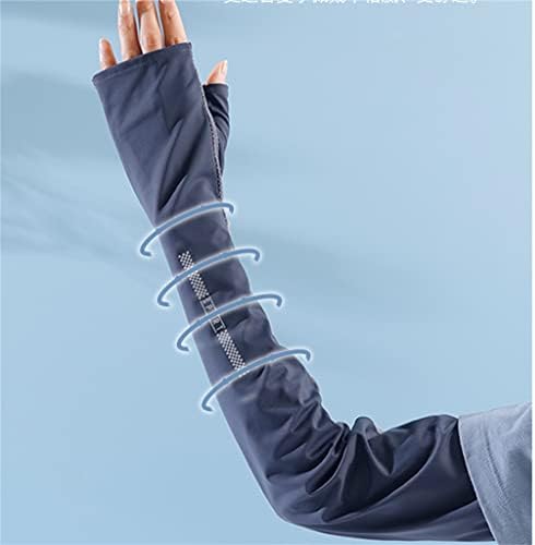 TJLSS ljetne rukavice za vožnju muškarci i žene s pola prsta dugi ledeni tanki ledeni svileni rukav biciklistički