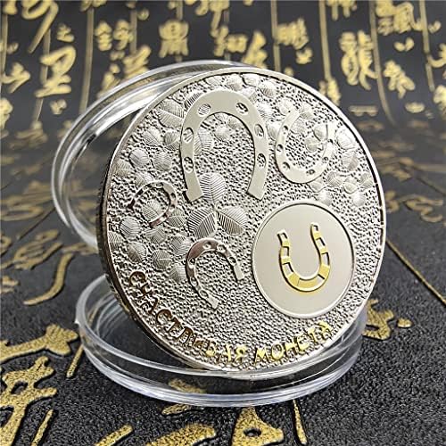 Ruski dvobojni prigodni novčići i srebrni novčići i srebrni novčići u sretnim kovanicama koji prikazuju