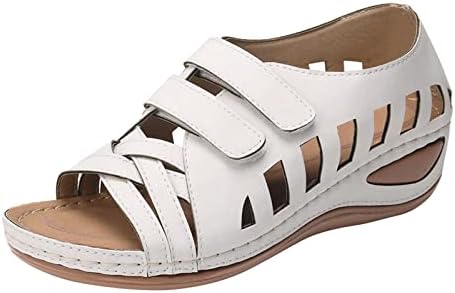 Sandale za žene Dressy Summer Wedge, modni Boho platforma visoke pete sandale Comfy Open Toe rimske cipele