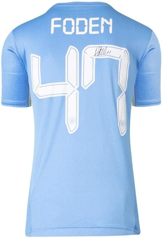 Phil Foden potpisao majicu Manchester City - 2021-22, Ucl Edition, broj 47 - nogometni dresovi autografa