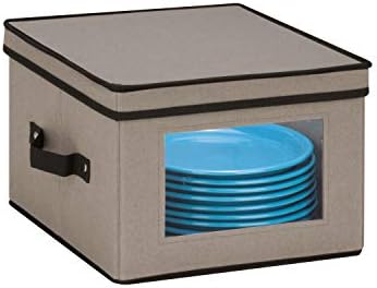 Med-Can-Do SFT-05375 Prozorska kutija za skladištenje srednjeg posuđa, siva, 12 in D x 12 in Š x 8,5 in