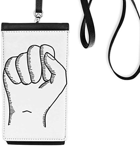 CHILFHED gestom crtež crtež uzorak Telefon novčanik torbica Viseće mobilne torbice Crni džep