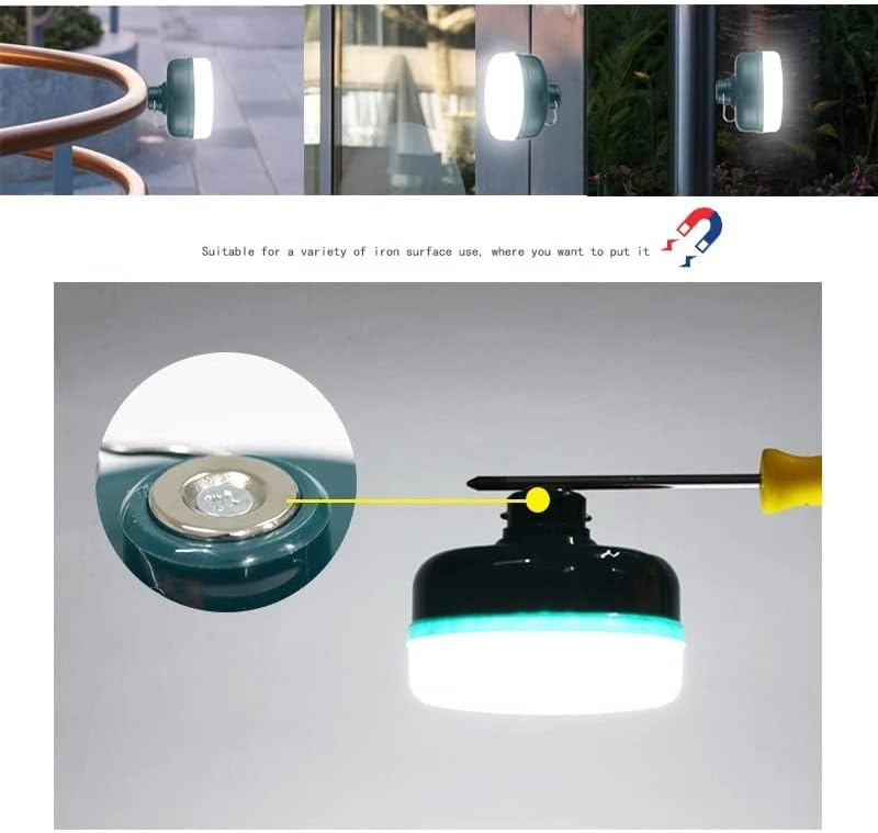 Gkmjki prenosive LED punjive sijalice mobilna LED lampa baza za kampovanje noćno svjetlo vodootporno svjetlo