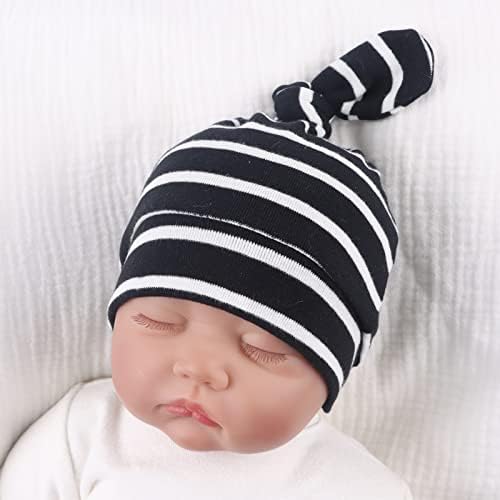 JANGANNSA šešir za novorođenčad beba dječaka kapica gornji čvor rastezljivi šeširi za djevojčice organski pamuk