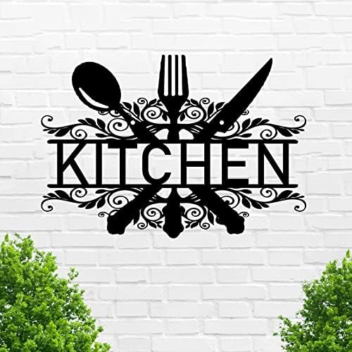 Kuhinjski metalni potpis Dokona, kuhinja Metalna zida, kuhinjski znakovi zidni dekor, kuhinjski metalni