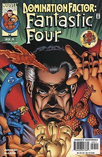 Faktor dominacije: fantastična četiri 3 VF / NM; Marvel comic book / Dan Jurgens 3.5