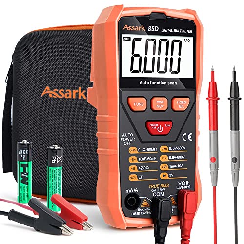 ASSARK 6000 Broj višemjer digitalnog digitalnog AC / DC voltmetra, voltni ohm metar metar, električni metar