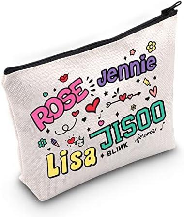 Bwwktop k-pop djevojka grupne kozmetičke šminke torbe pjevačice pokloni glazbeni grupni članovi zipper vrećica